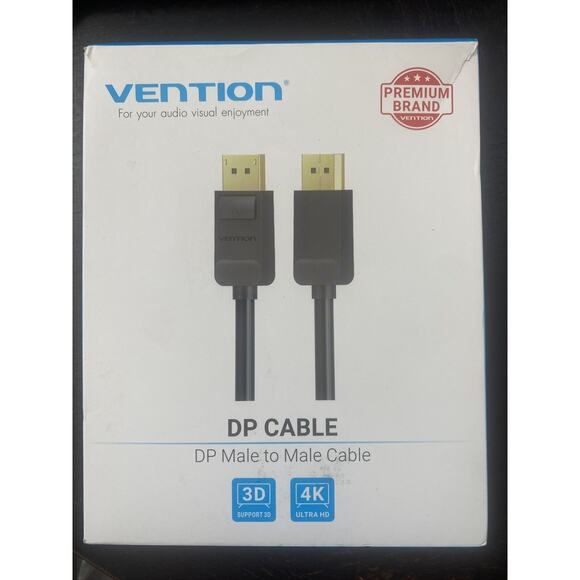 Vention DP Cable - DP Male To Male Cable - Torn Box - Picture 1 of 4